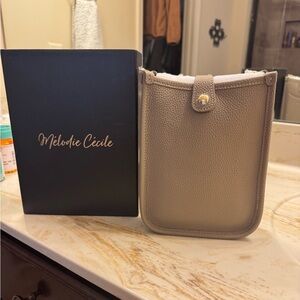 Taupe Crossbody Bag- Melodie Cecile NWOT UNUSED